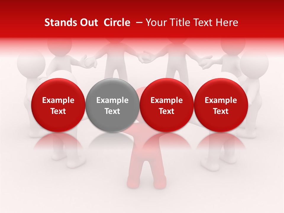 Team Manager Figure PowerPoint Template