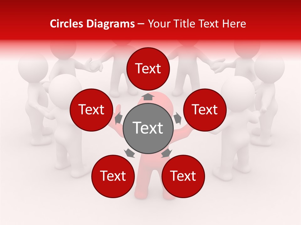 Team Manager Figure PowerPoint Template