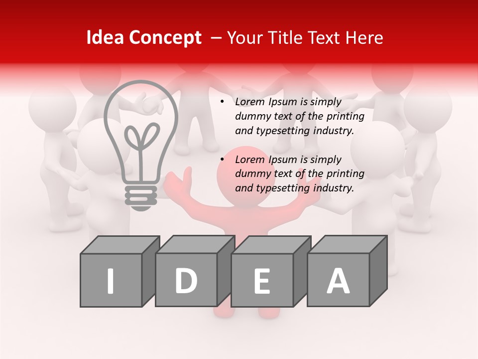 Team Manager Figure PowerPoint Template
