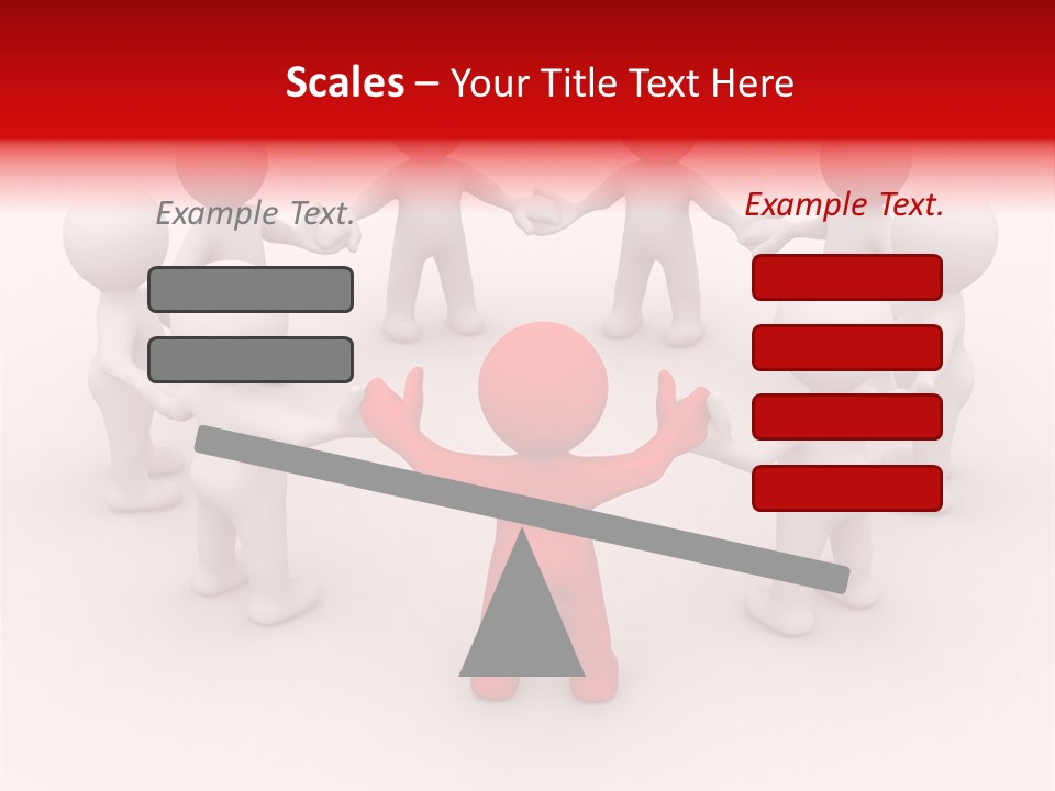 Team Manager Figure PowerPoint Template