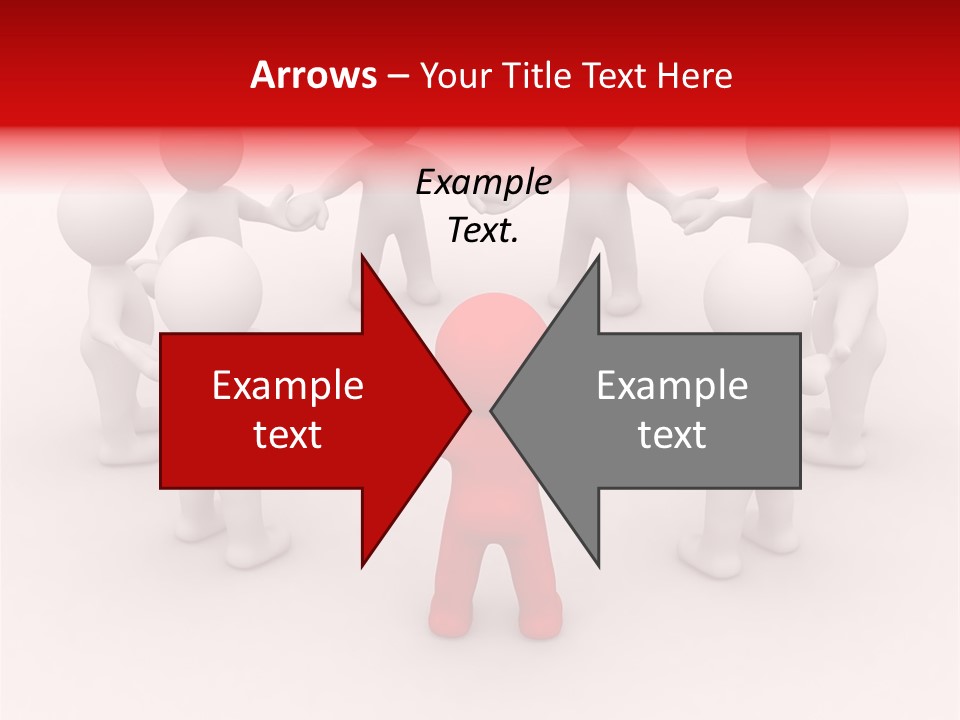 Team Manager Figure PowerPoint Template