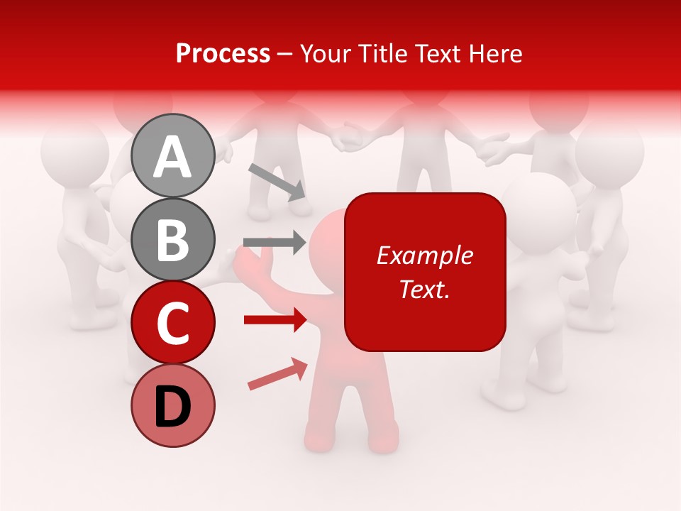 Team Manager Figure PowerPoint Template