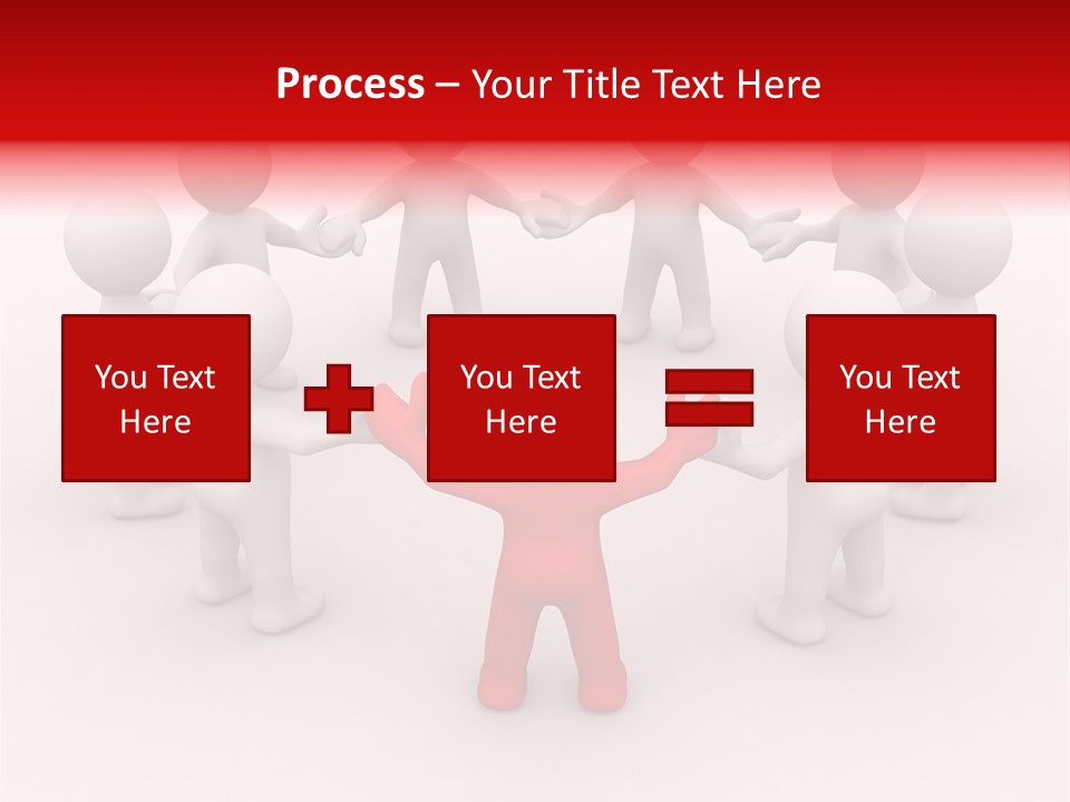 Team Manager Figure PowerPoint Template