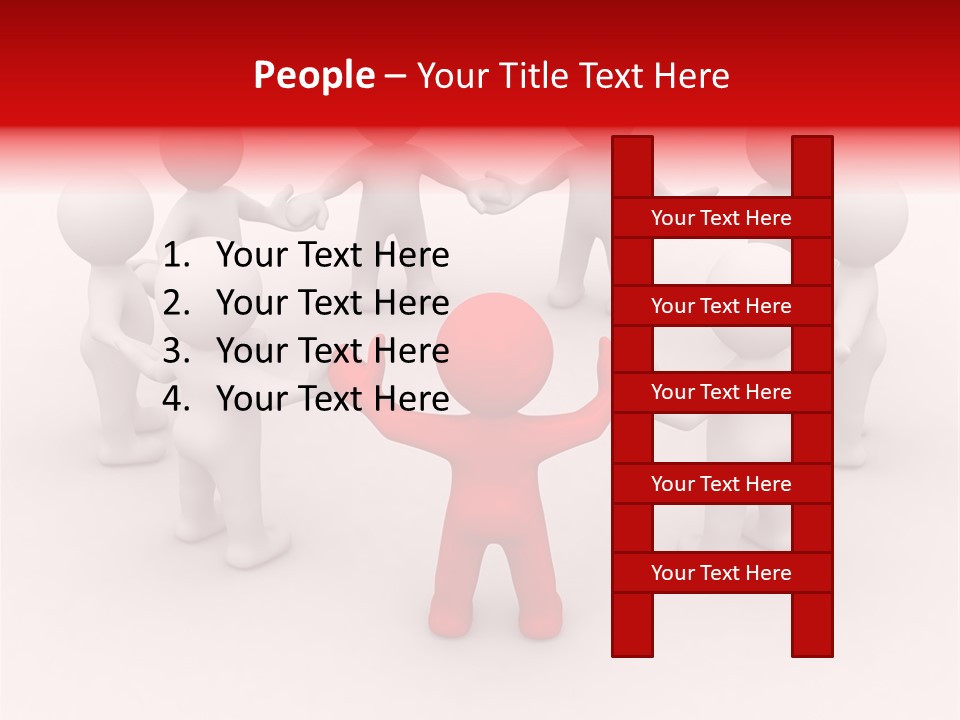 Team Manager Figure PowerPoint Template