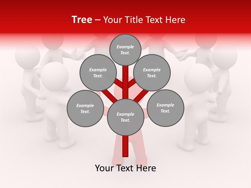 Team Manager Figure PowerPoint Template