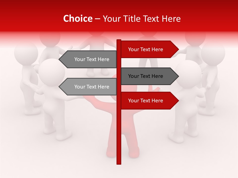 Team Manager Figure PowerPoint Template