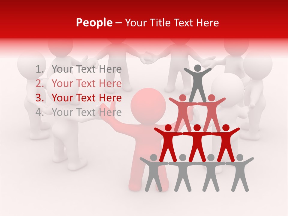 Team Manager Figure PowerPoint Template