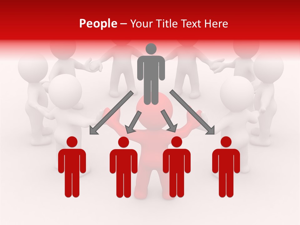 Team Manager Figure PowerPoint Template