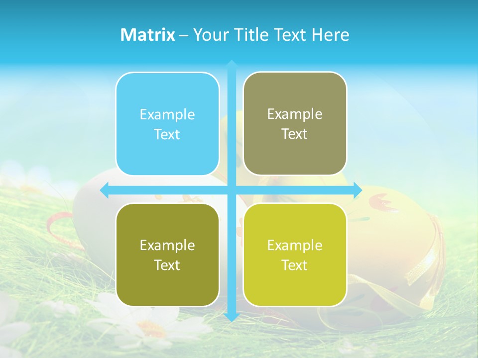 Blue Cute Easter PowerPoint Template