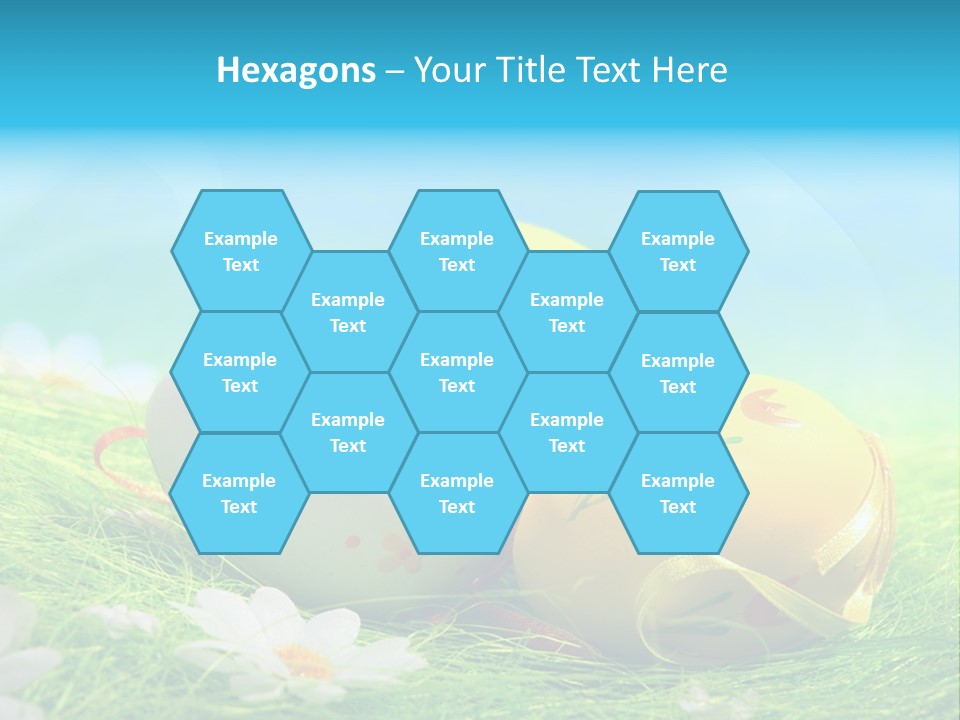 Blue Cute Easter PowerPoint Template