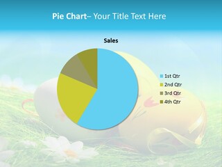 Blue Cute Easter PowerPoint Template