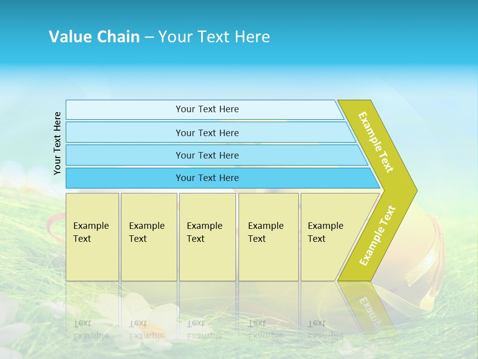 Blue Cute Easter PowerPoint Template