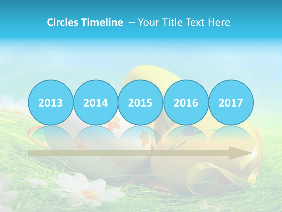 Blue Cute Easter PowerPoint Template