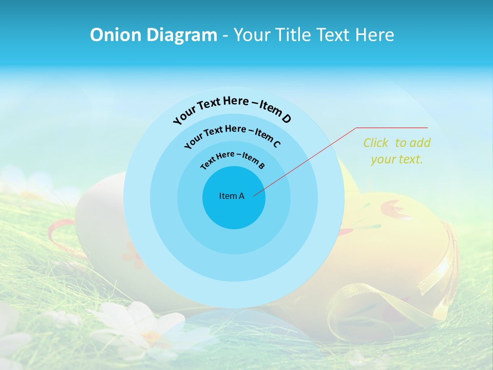Blue Cute Easter PowerPoint Template