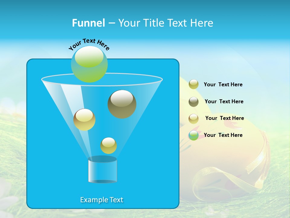 Blue Cute Easter PowerPoint Template