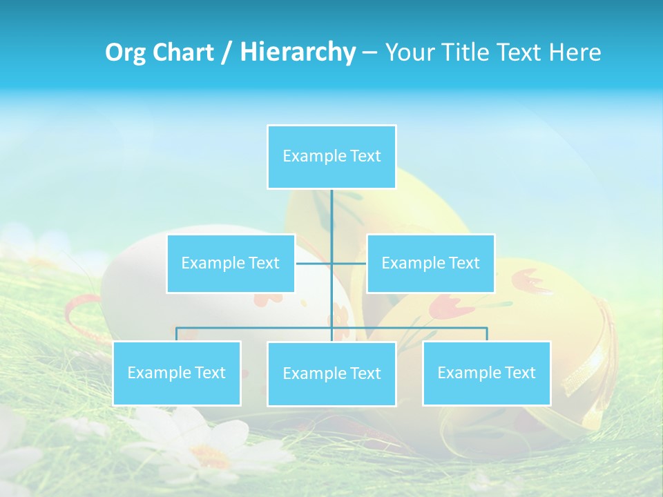 Blue Cute Easter PowerPoint Template