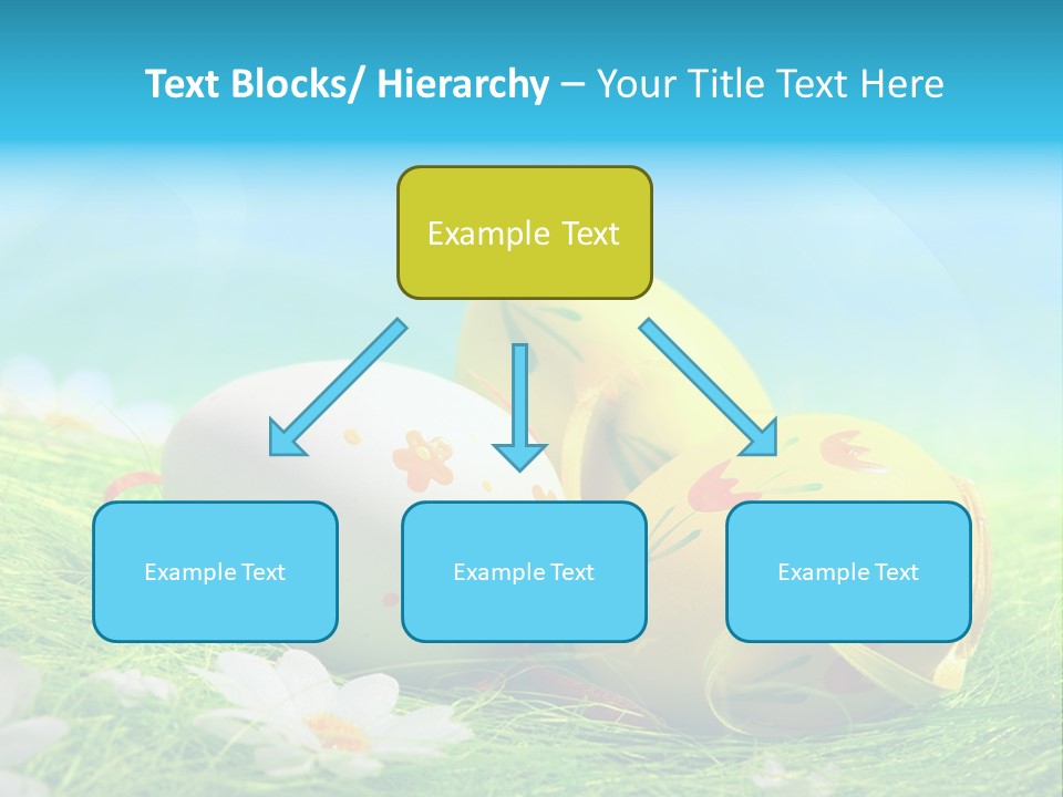 Blue Cute Easter PowerPoint Template