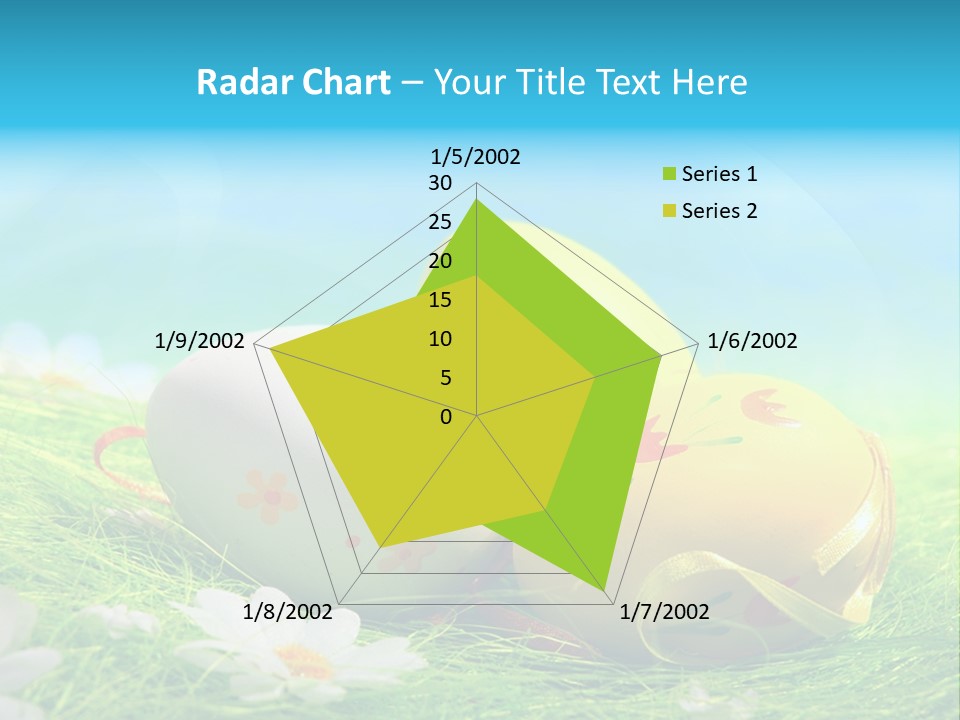 Blue Cute Easter PowerPoint Template