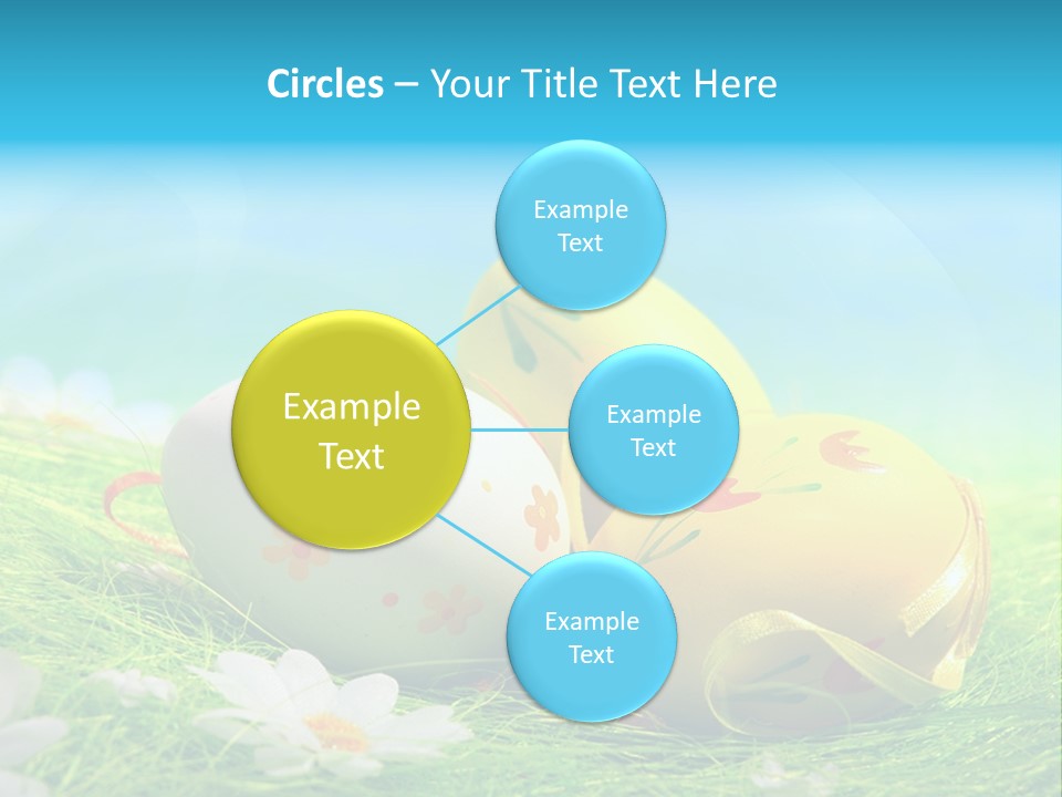 Blue Cute Easter PowerPoint Template