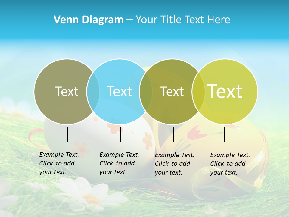 Blue Cute Easter PowerPoint Template