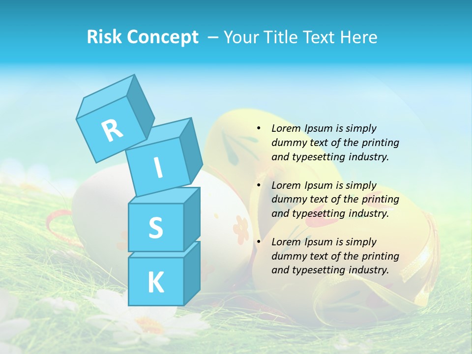 Blue Cute Easter PowerPoint Template