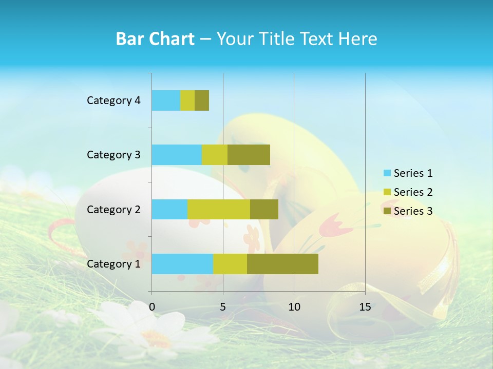 Blue Cute Easter PowerPoint Template