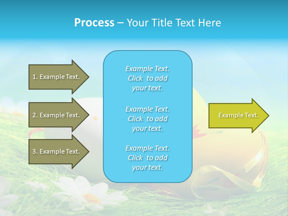 Blue Cute Easter PowerPoint Template