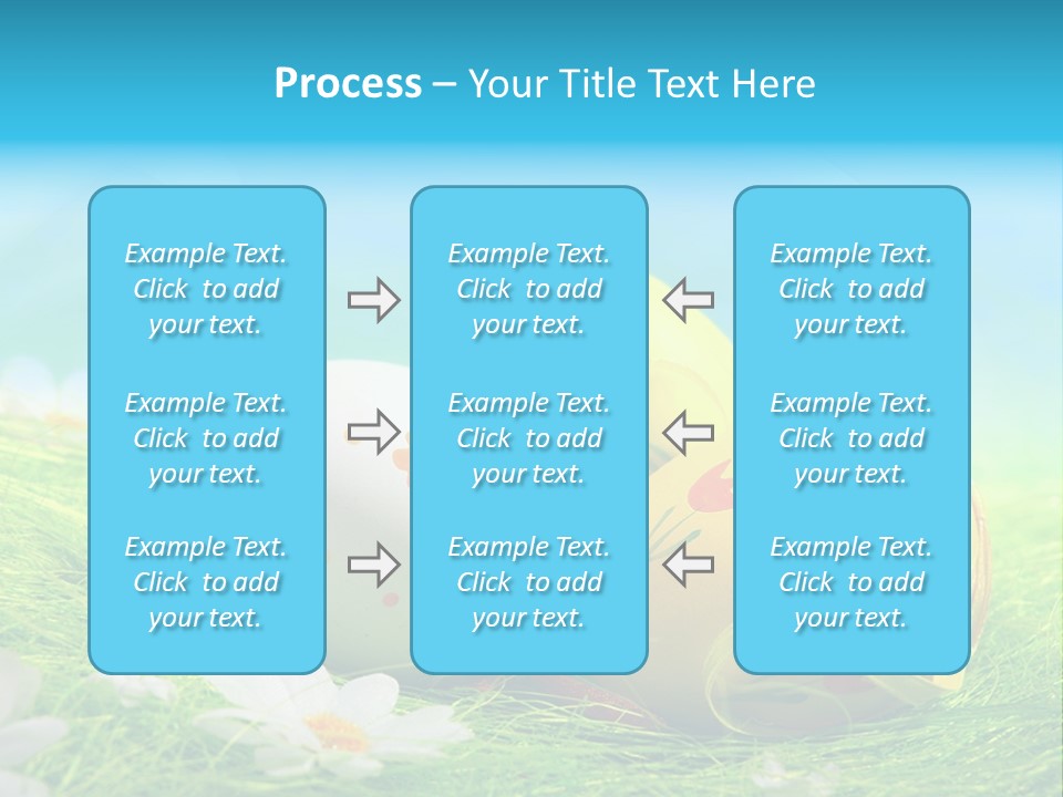 Blue Cute Easter PowerPoint Template