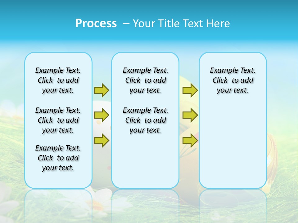 Blue Cute Easter PowerPoint Template