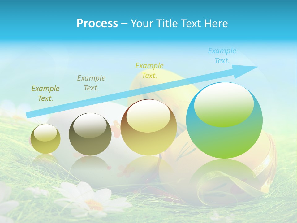 Blue Cute Easter PowerPoint Template