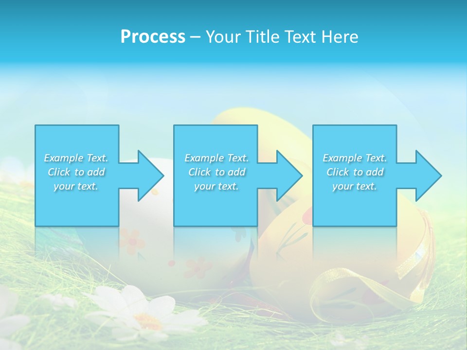 Blue Cute Easter PowerPoint Template
