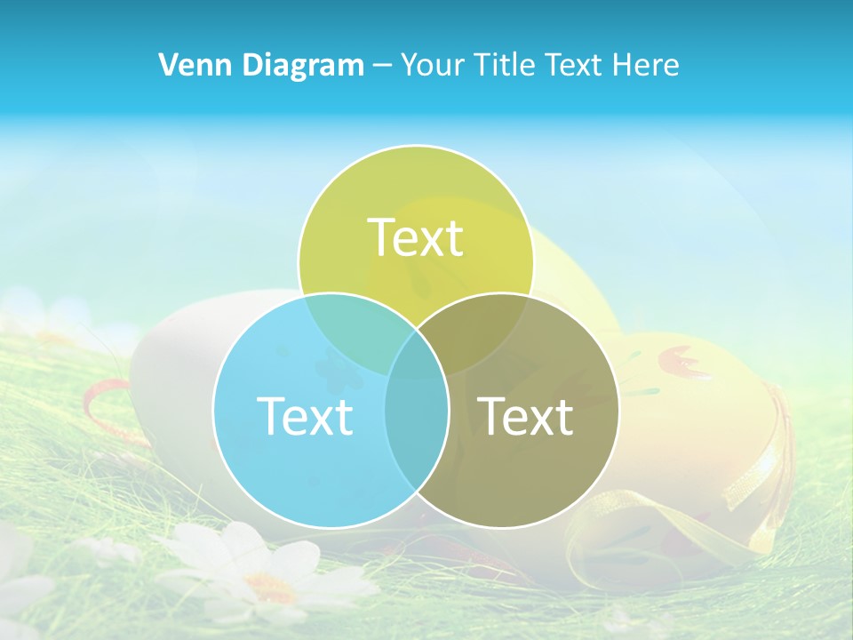 Blue Cute Easter PowerPoint Template