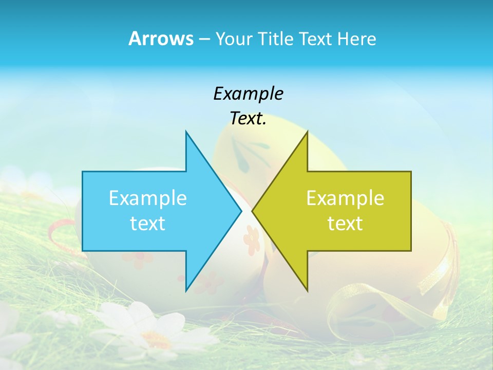 Blue Cute Easter PowerPoint Template