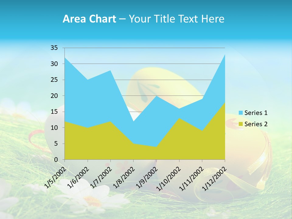 Blue Cute Easter PowerPoint Template