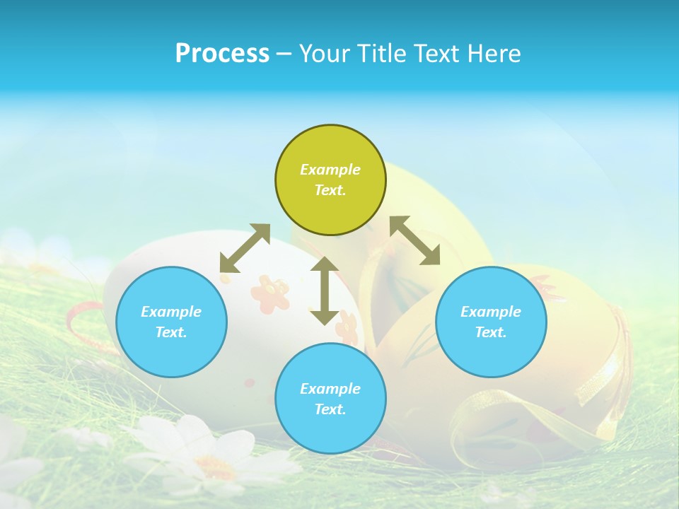 Blue Cute Easter PowerPoint Template