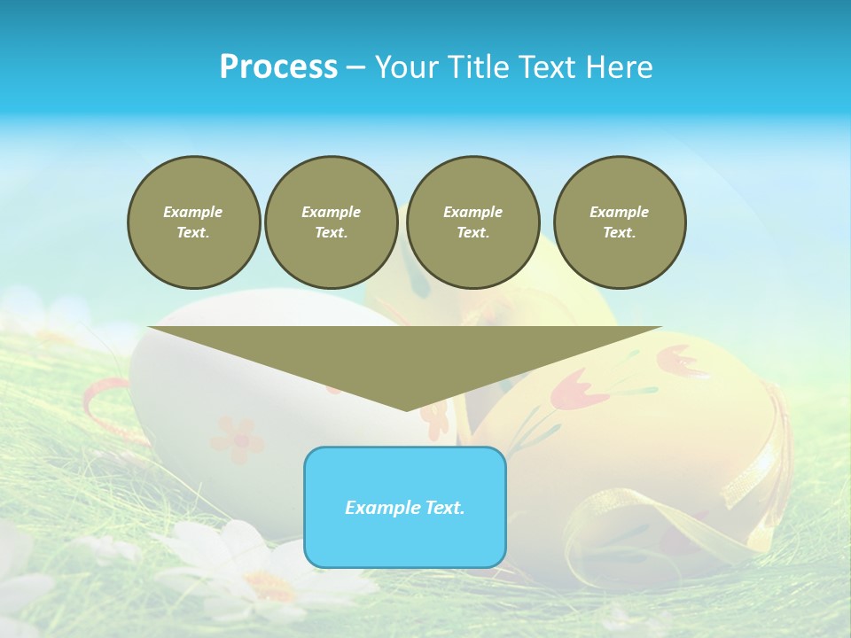 Blue Cute Easter PowerPoint Template