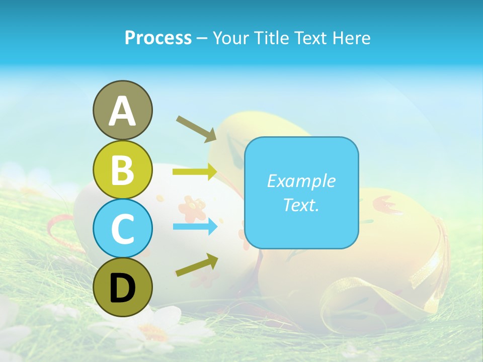 Blue Cute Easter PowerPoint Template