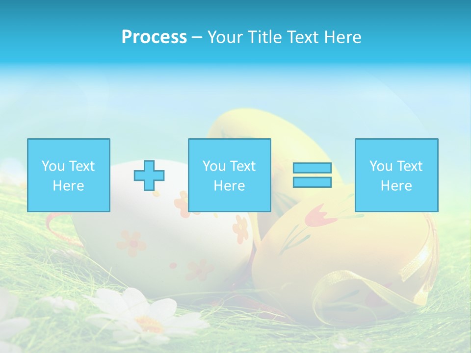 Blue Cute Easter PowerPoint Template