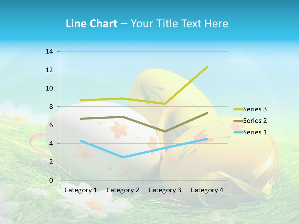 Blue Cute Easter PowerPoint Template