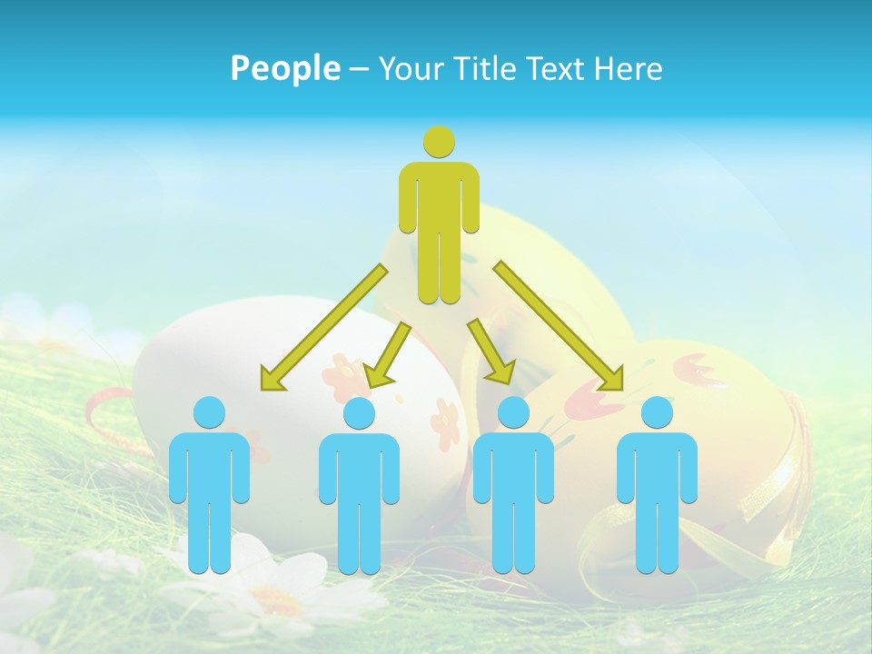 Blue Cute Easter PowerPoint Template