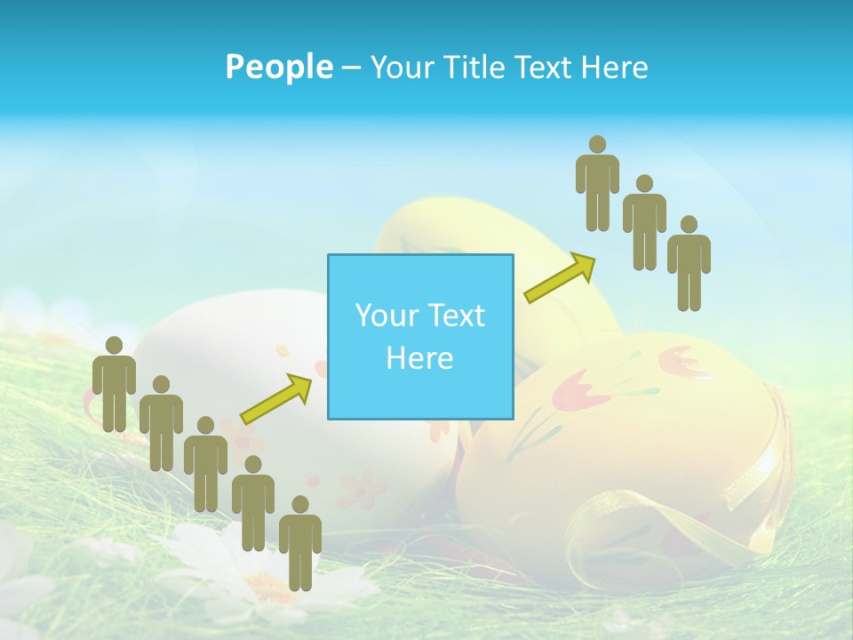 Blue Cute Easter PowerPoint Template