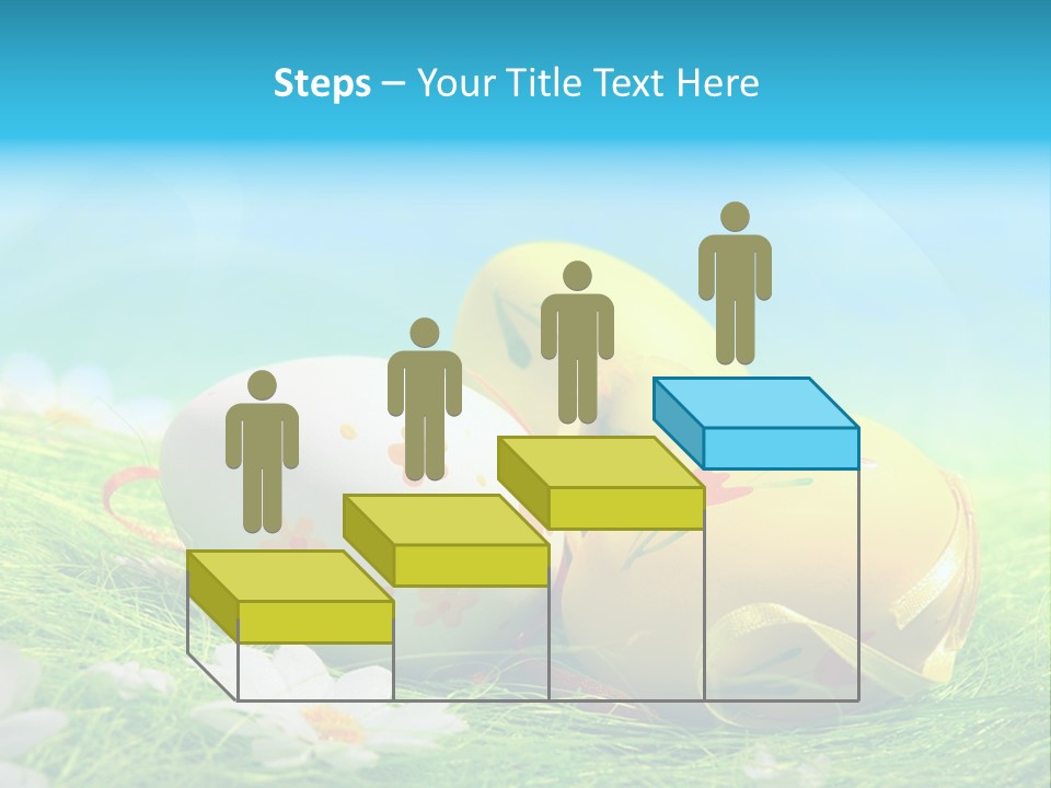 Blue Cute Easter PowerPoint Template