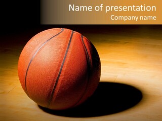 Ball Floor Spotlight PowerPoint Template