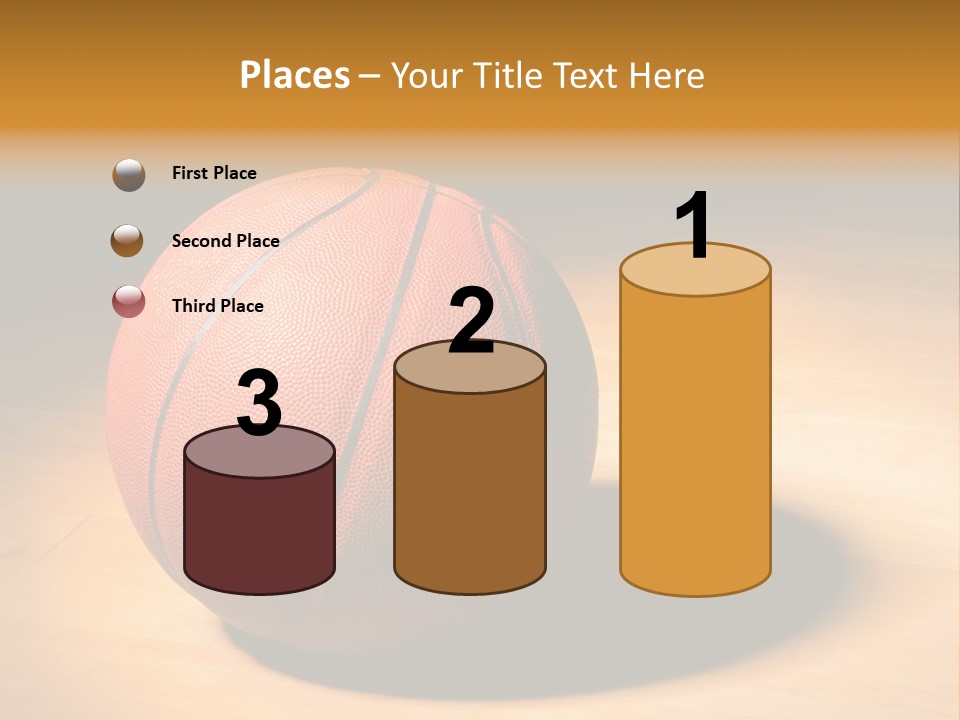 Ball Floor Spotlight PowerPoint Template