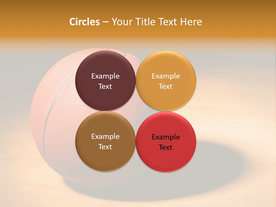 Ball Floor Spotlight PowerPoint Template