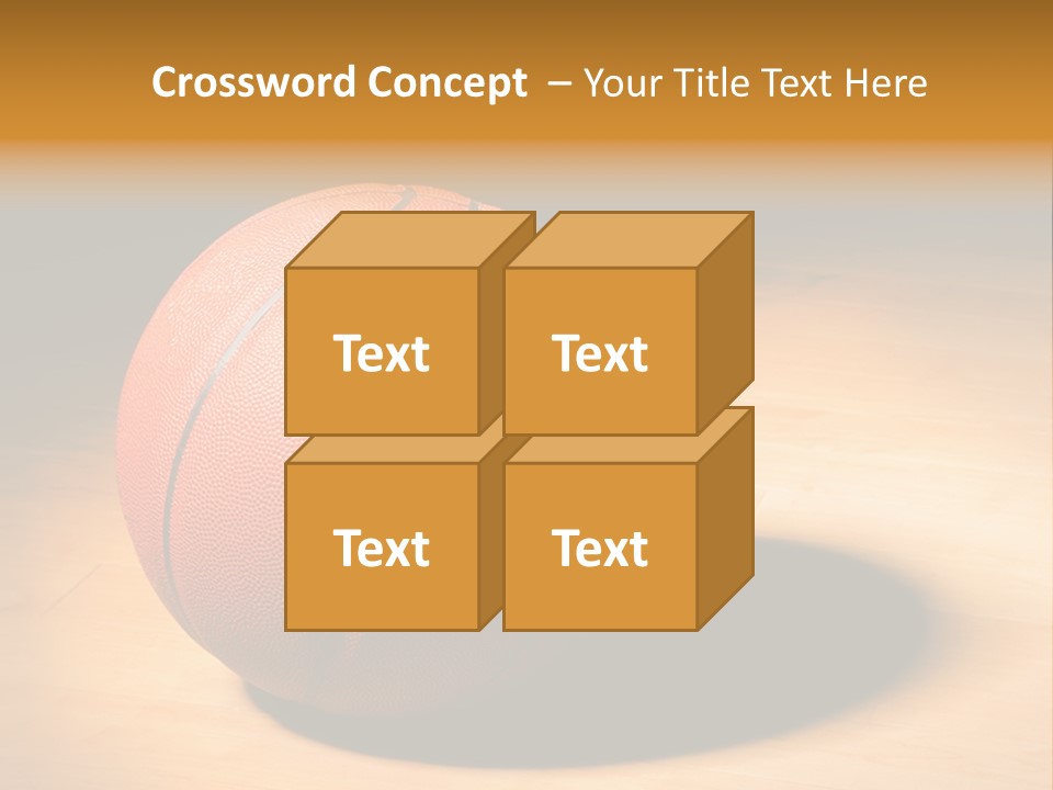 Ball Floor Spotlight PowerPoint Template