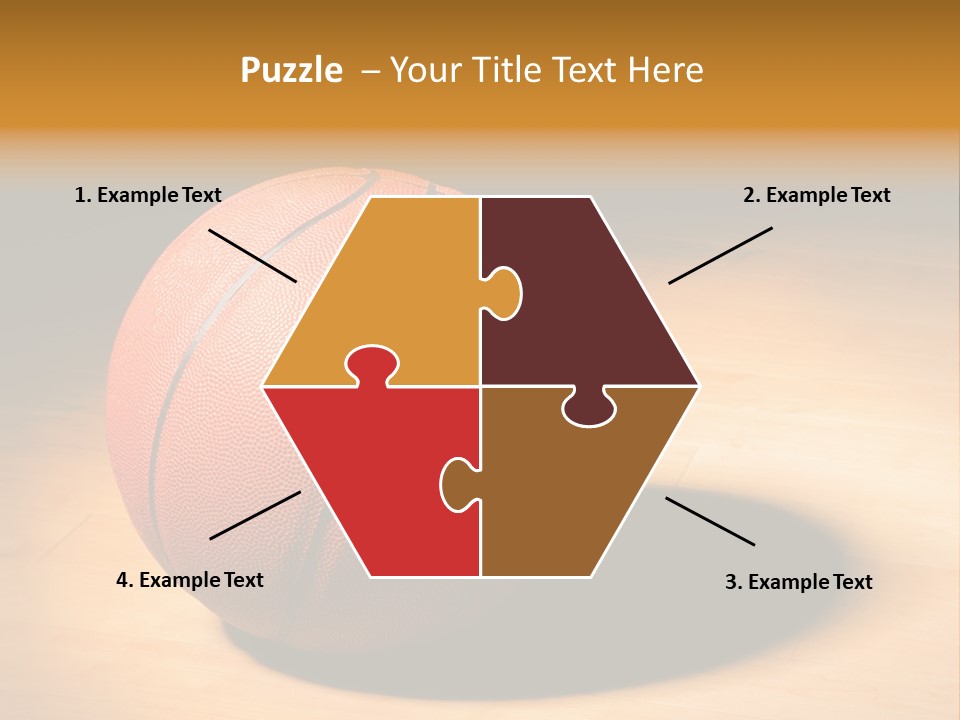 Ball Floor Spotlight PowerPoint Template