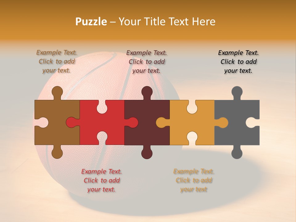 Ball Floor Spotlight PowerPoint Template