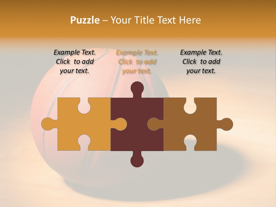 Ball Floor Spotlight PowerPoint Template