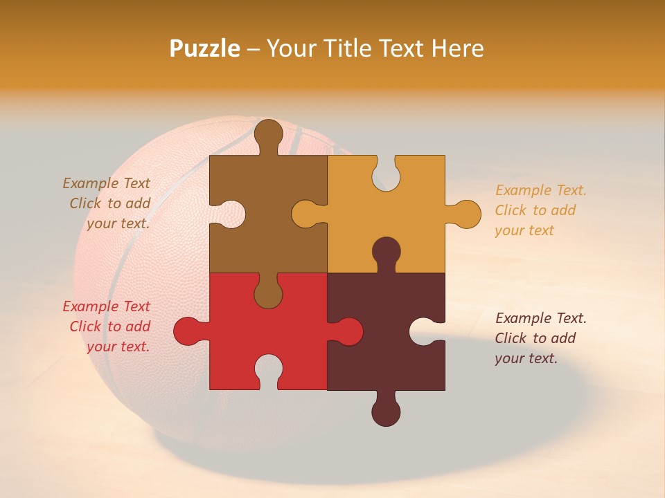 Ball Floor Spotlight PowerPoint Template